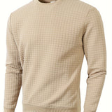 Pull Homme en Maille Texturée Col Rond