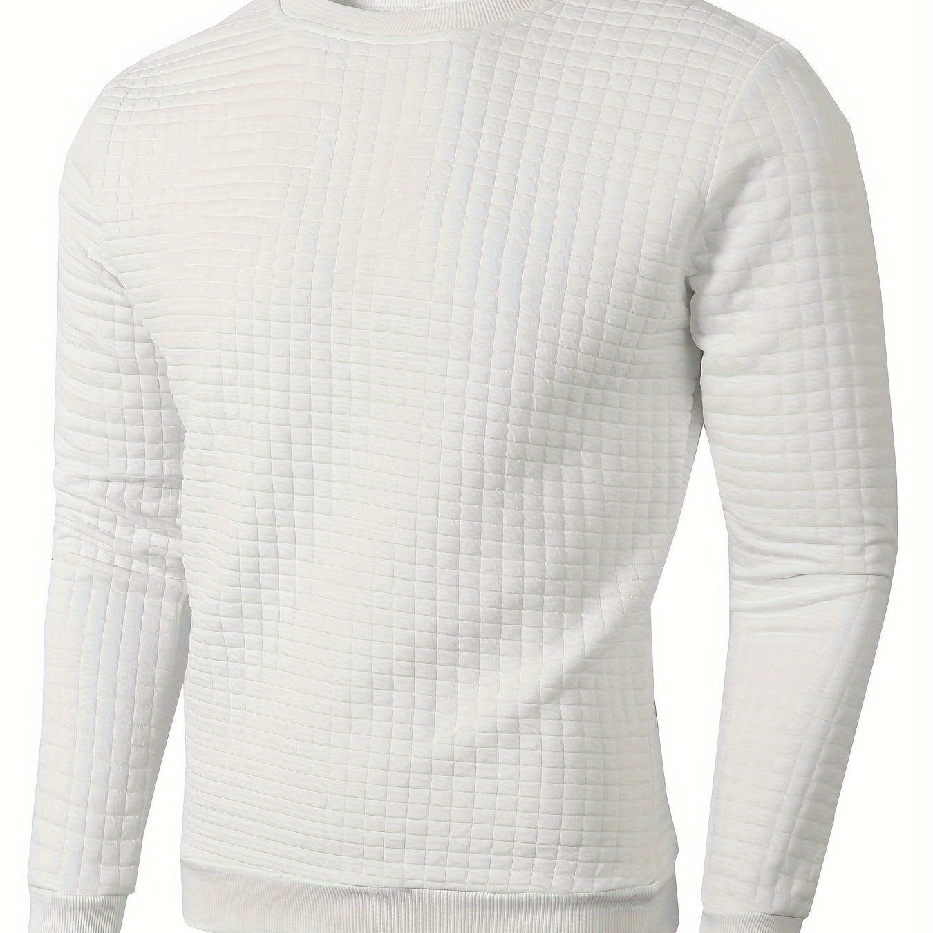 Pull Homme en Maille Texturée Col Rond