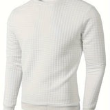 Pull Homme en Maille Texturée Col Rond