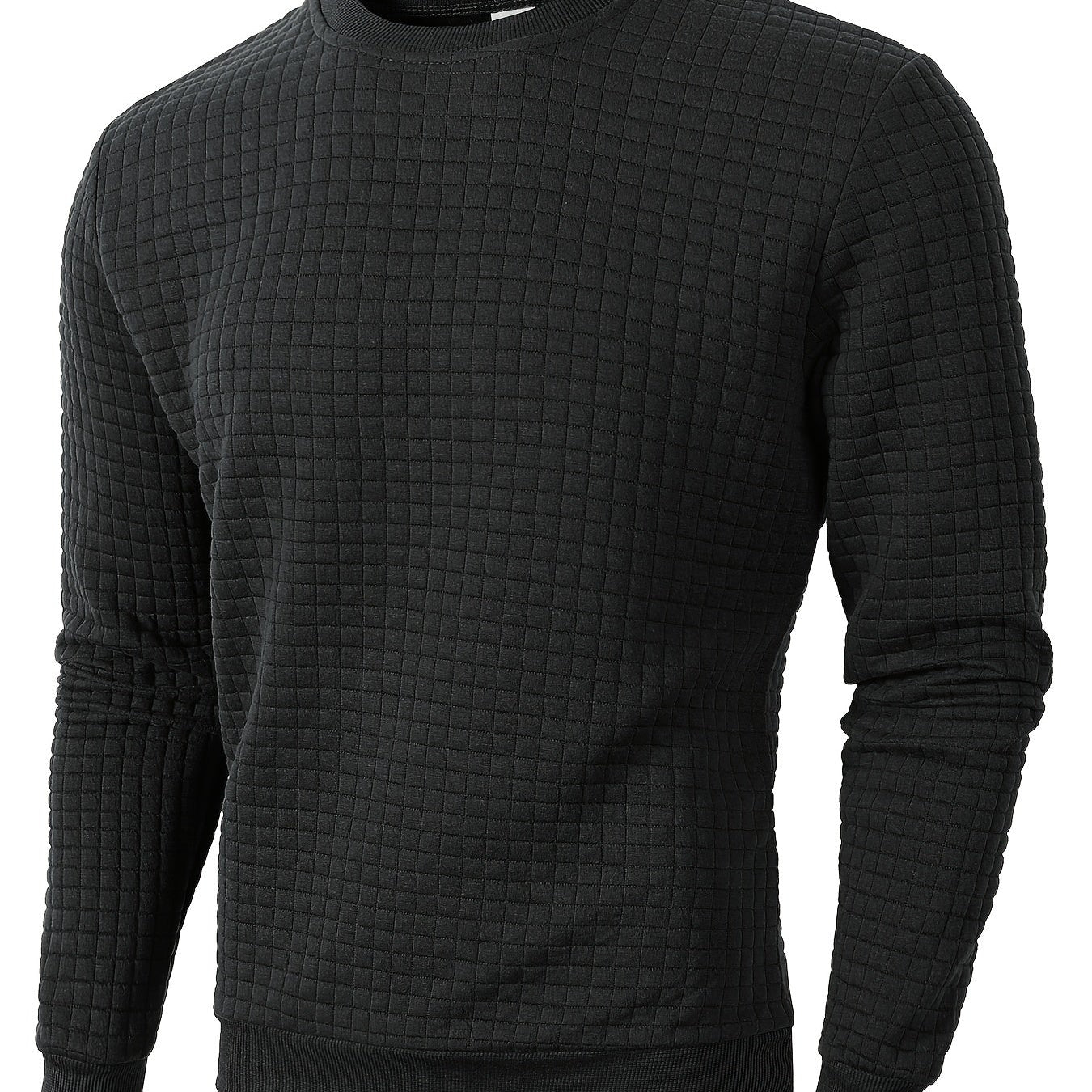 Pull Homme en Maille Texturée Col Rond