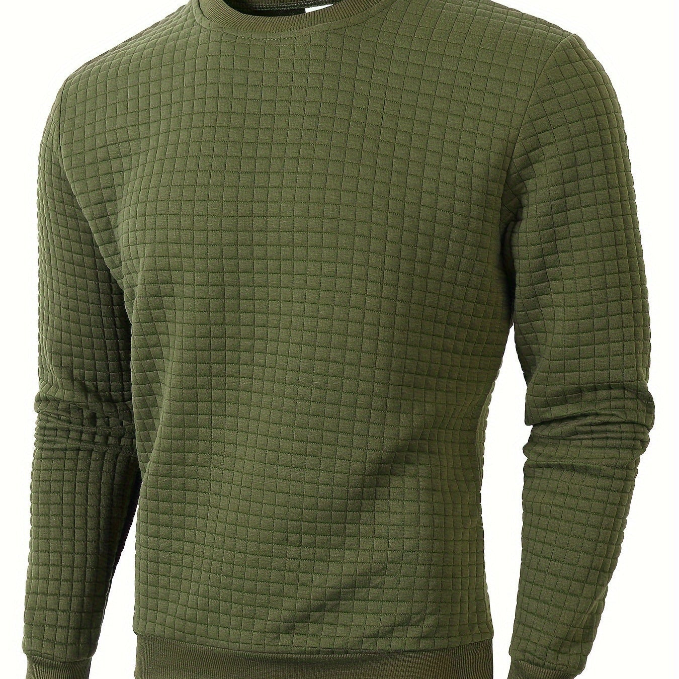 Pull Homme en Maille Texturée Col Rond