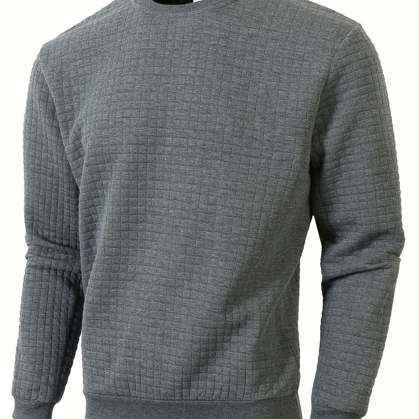 Pull Homme en Maille Texturée Col Rond
