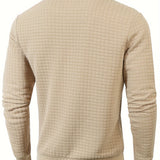 Pull Homme en Maille Texturée Col Rond