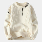 Pull Homme en Maille Torsadée à Capuche
