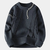 Pull Homme en Maille Torsadée à Capuche