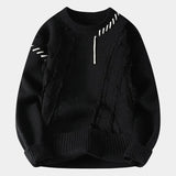 Pull Homme en Maille Torsadée à Capuche