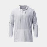 T-Shirt Homme à Capuche avec Col Lacé