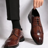 Chaussures Homme Habillées à Lacets en Cuir