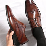 Chaussures Homme Habillées à Lacets en Cuir
