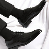 Chaussures Homme Habillées à Lacets en Cuir