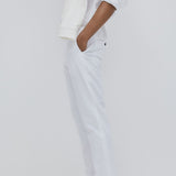 Pantalon Habillé Rayé Coupe Droite