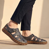 Sandales Homme Tressées à Bout Fermé