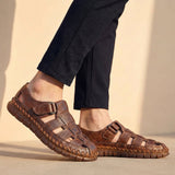 Sandales Homme Tressées à Bout Fermé