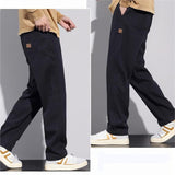 Pantalon Large Texturé à Cordon de Serrage