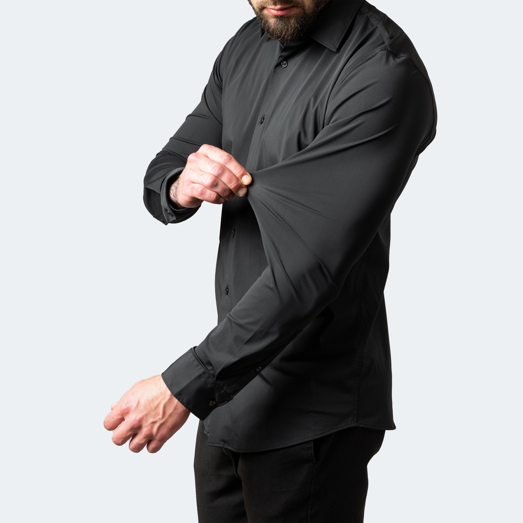 Chemise Ajustée à Manches Longues