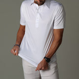 Polo Homme Minimaliste à Manches Courtes