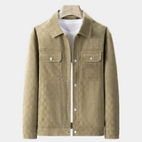 Veste Homme Effet Daim à Col Chemise