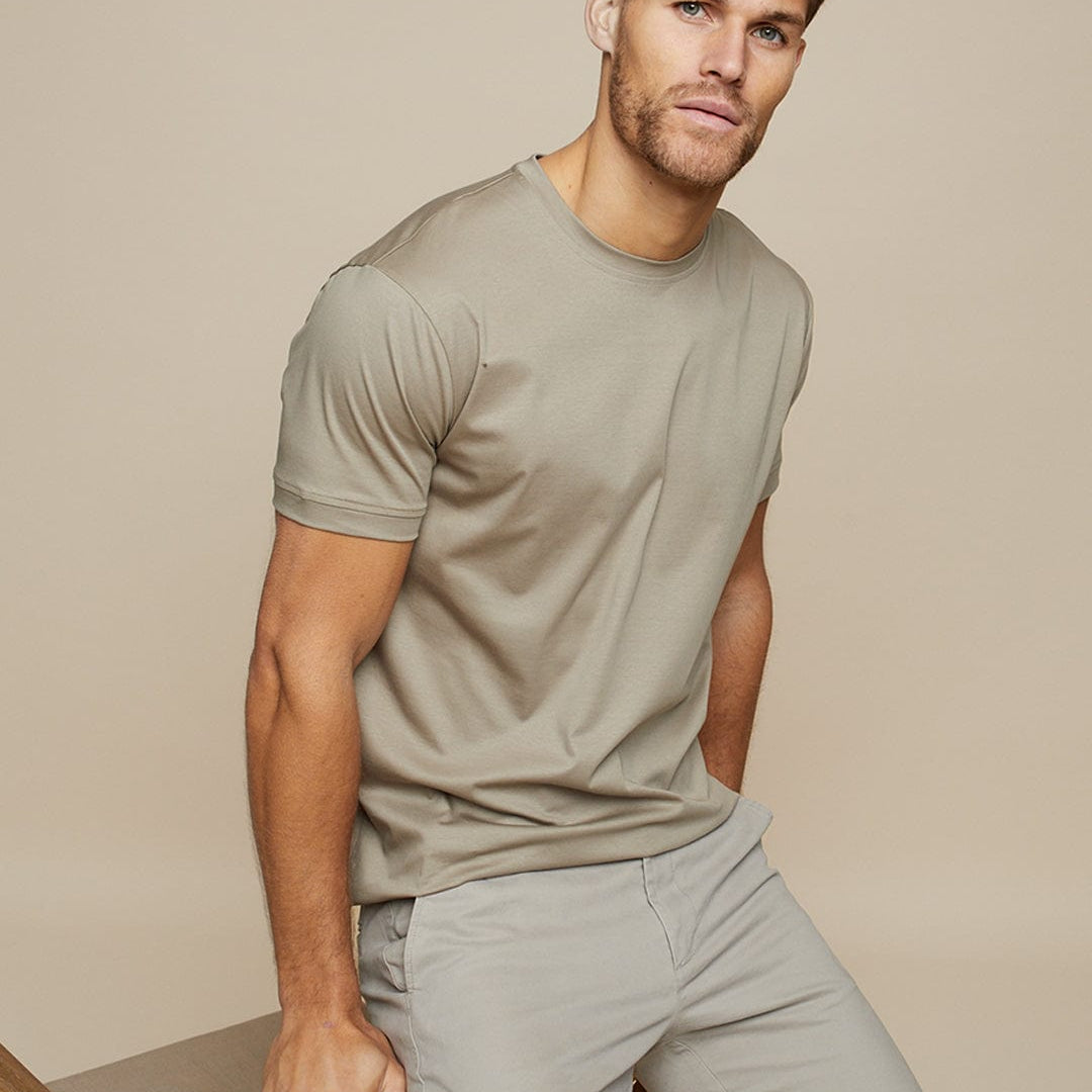 T-Shirt Homme Uni Col Rond