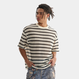 T-Shirt Homme Rayé Col Rond