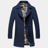 Manteau Homme à Revers Boutonné
