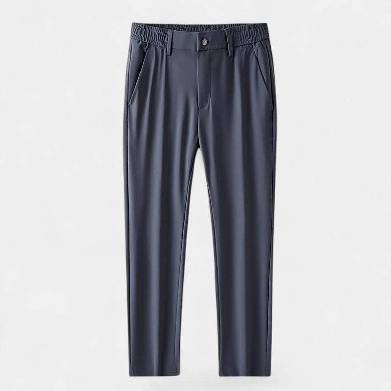 Pantalon en coton stretch – coupe décontractée pour l'été