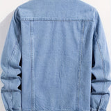 Veste Homme en Denim Boutonnée