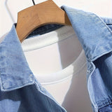 Veste Homme en Denim Boutonnée