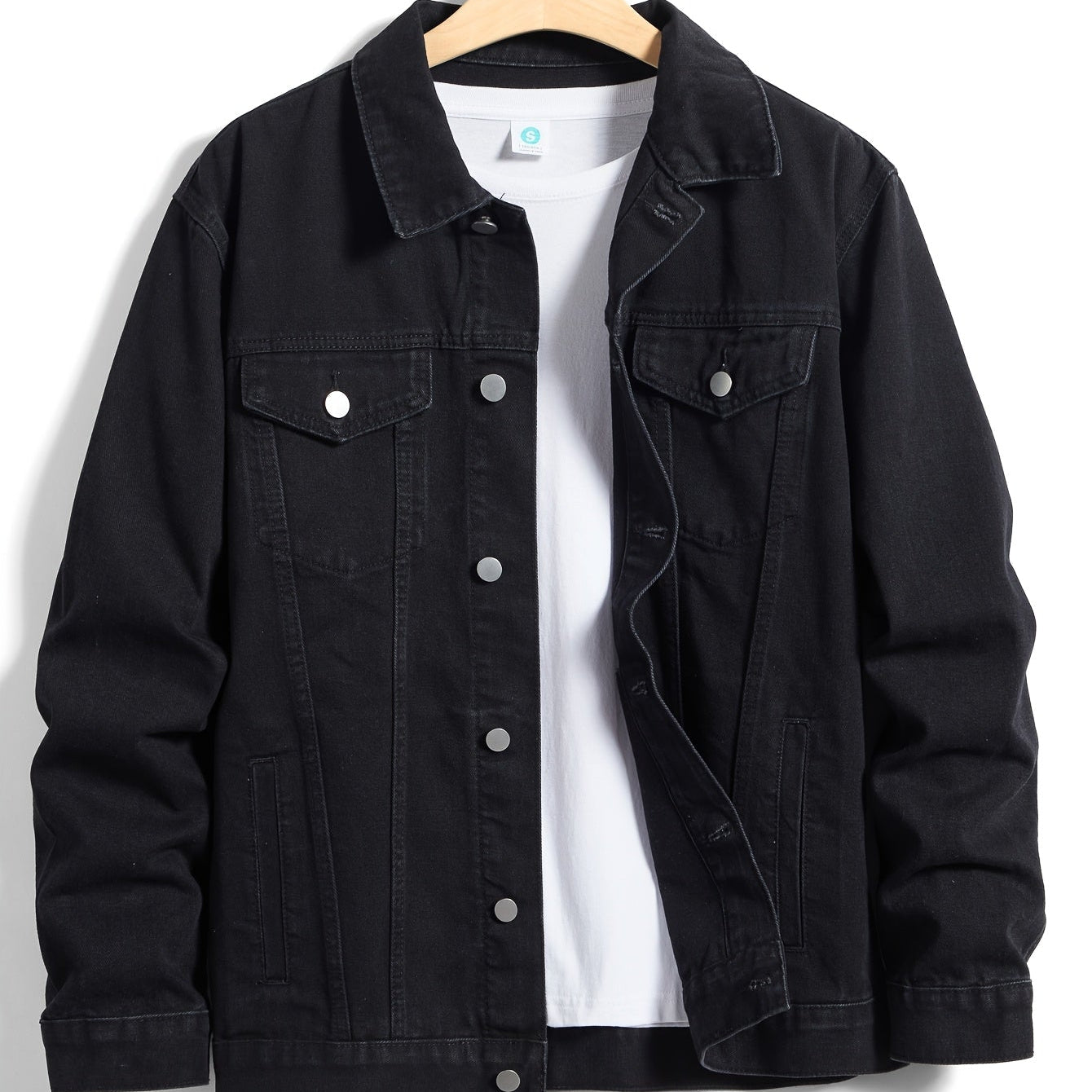 Veste Homme en Denim Boutonnée