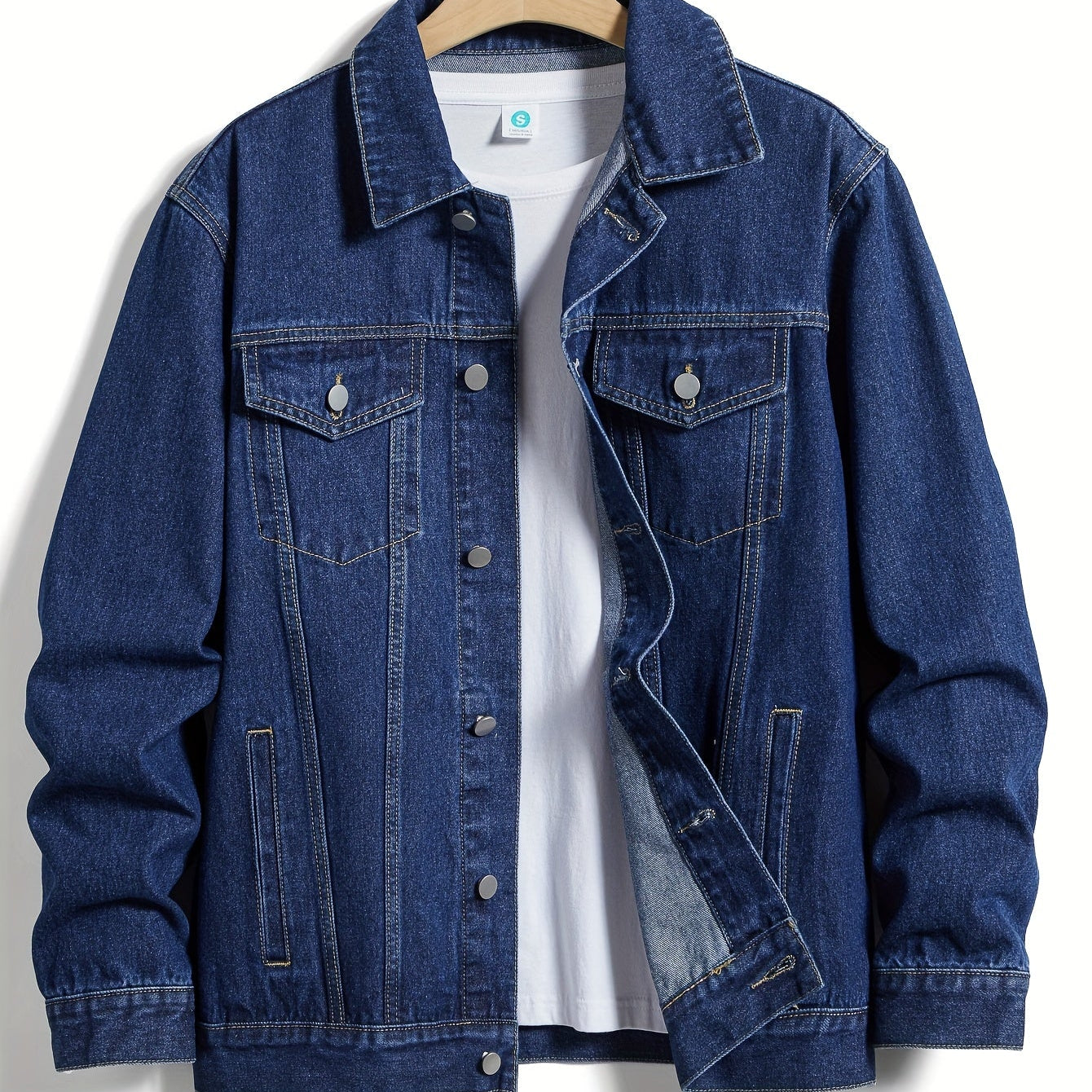 Veste Homme en Denim Boutonnée