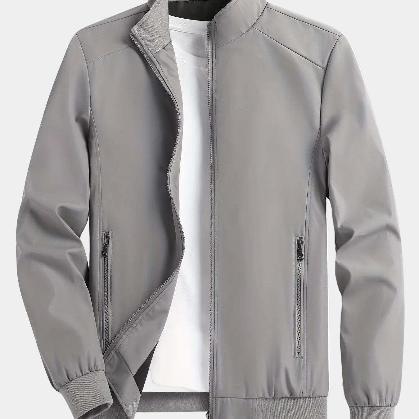 Veste Homme Zippée à Col Montant