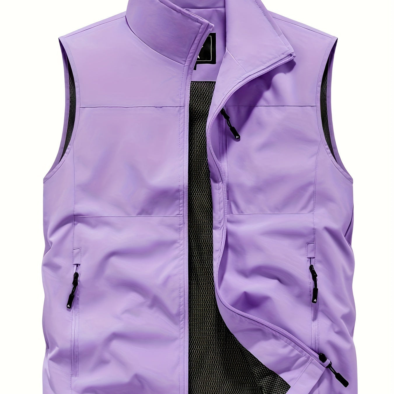 Gilet Homme Sans Manches Zippé à Col Montant