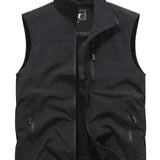 Gilet Homme Sans Manches Zippé à Col Montant