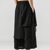 Pantalon Oversize Asymétrique à Superposition