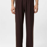 Pantalon Habillé à Pinces Coupe Ample
