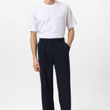 Pantalon Habillé à Pinces Coupe Épurée