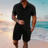 Ensemble Rayé Chemise et Short